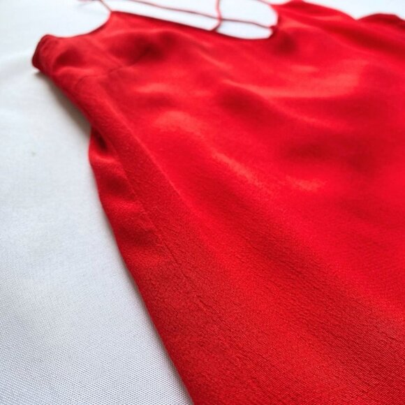 ARITZIA WILFRED FREE FELICITY RED SIDE SLIT STRAPPY SLIP DRESS - XS - Picture 10 of 12